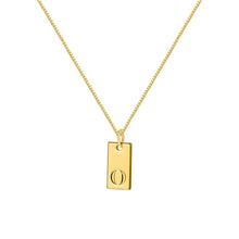 Load image into Gallery viewer, Creative Letter Block Pendant Necklace Fashionable Simple Alloy Letter Necklace Clavicle Chain Women Jewelry Accessory
