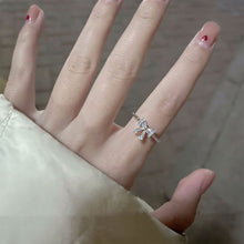 Load image into Gallery viewer, Cute Versatile Bowknot Ring Opening Adjustable Alloy Ring Niche Simple Sweet Ring Women Jewelry Accessory
