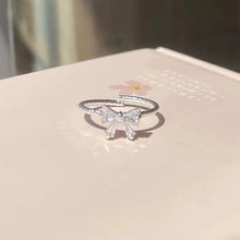 Load image into Gallery viewer, Cute Versatile Bowknot Ring Opening Adjustable Alloy Ring Niche Simple Sweet Ring Women Jewelry Accessory

