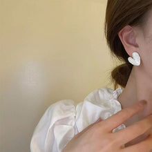 Load image into Gallery viewer, Simple Retro Heart-shaped Earrings Fashionable Niche Alloy Dripping Oil Earrings Ear Studs Women Ear Jewelry
