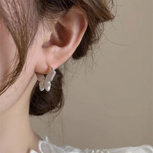 Load image into Gallery viewer, White Glazed Butterfly Earrings Exquisite Fashionable Alloy Earrings Ear Studs Women Ear Jewelry Accessories
