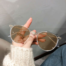 Load image into Gallery viewer, Color Changing Anti Blue Light Glasses Circular Glasses Frame Comfortable Outdoor Sunglasses For Women
