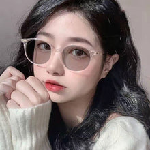 Load image into Gallery viewer, Color Changing Anti Blue Light Glasses Circular Glasses Frame Comfortable Outdoor Sunglasses For Women
