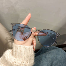 Load image into Gallery viewer, Color Changing Anti Blue Light Glasses Circular Glasses Frame Comfortable Outdoor Sunglasses For Women
