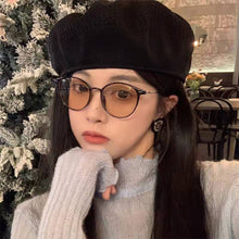 Load image into Gallery viewer, Color Changing Anti Blue Light Glasses Circular Glasses Frame Comfortable Outdoor Sunglasses For Women
