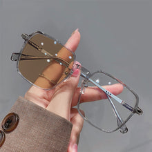 Load image into Gallery viewer, Fashion Square Glasses Frame Color Changing Anti Blue Light Glasses Lightweight Outdoor Sunglasses For Women
