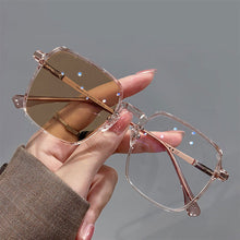 Load image into Gallery viewer, Fashion Square Glasses Frame Color Changing Anti Blue Light Glasses Lightweight Outdoor Sunglasses For Women
