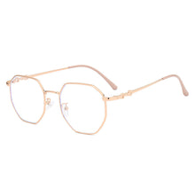 Load image into Gallery viewer, Retro Versatile Irregular Small Frame Glasses Anti Blue Light Metal Frame Transparent Glasses for Women
