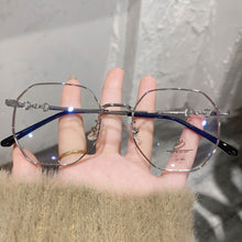 Load image into Gallery viewer, Retro Versatile Irregular Small Frame Glasses Anti Blue Light Metal Frame Transparent Glasses for Women
