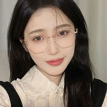 Load image into Gallery viewer, Retro Versatile Irregular Small Frame Glasses Anti Blue Light Metal Frame Transparent Glasses for Women
