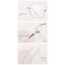 Load image into Gallery viewer, Fashionable Anti Blue Light Square Frame Glasses Lightweight Comfortable Transparent Glasses For Women
