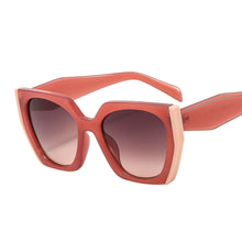 Load image into Gallery viewer, Fashionable Color Blocking Frame Sunglasses Gradient Lenses UV Protection Outdoor Sunglasses for Women Men
