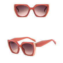 Load image into Gallery viewer, Fashionable Color Blocking Frame Sunglasses Gradient Lenses UV Protection Outdoor Sunglasses for Women Men
