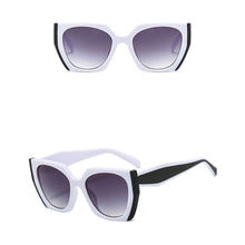 Load image into Gallery viewer, Fashionable Color Blocking Frame Sunglasses Gradient Lenses UV Protection Outdoor Sunglasses for Women Men
