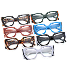 Load image into Gallery viewer, Fashionable Color Blocking Frame Sunglasses Gradient Lenses UV Protection Outdoor Sunglasses for Women Men
