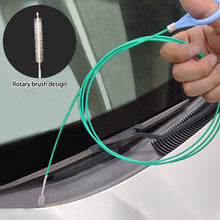 Load image into Gallery viewer, 118ft/197ft Green Car Drain Dredge Cleaning Scrub Brush Auto Sunroof Long Hoses Detailing Cleaning Tool Spiral Cleaning Brush Drain Cleaner
