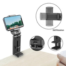 Load image into Gallery viewer, 1PC Multifunctional Foldable Telescoping Mobile Phone Stand Desktop Non-Slip 360° Rotation Universal Mobile Phone Stand Travel Live Accessories
