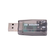 Load image into Gallery viewer, 1PC Portable 7.1USB External Independent Sound Card 3D No-Drive Usb Sound Card 5.1 Channel CM108 Audio Adapter New Speaker Interface For Laptop

