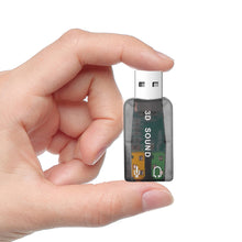 Load image into Gallery viewer, 1PC Portable 7.1USB External Independent Sound Card 3D No-Drive Usb Sound Card 5.1 Channel CM108 Audio Adapter New Speaker Interface For Laptop
