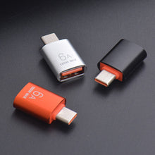 Load image into Gallery viewer, 6A CE Alloy OTG Adapter Type-C To USB3.0 Mobile Phone Adapter For Apple Huawei Extended Memory Converter
