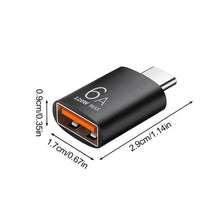 Load image into Gallery viewer, 6A CE Alloy OTG Adapter Type-C To USB3.0 Mobile Phone Adapter For Apple Huawei Extended Memory Converter
