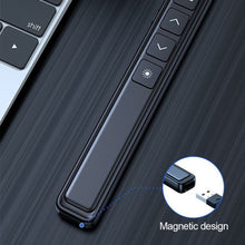Load image into Gallery viewer, 2.4GhZ Multi-Function PPT Page Turning Pen Infrared Indication Wireless Laser Projection Pen USB Charging Whiteboard Remote Control Teaching Meeting Equipment

