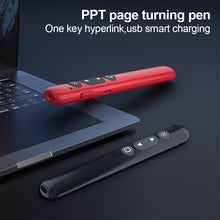 Load image into Gallery viewer, Multi-Function Wireless Laser Page Turning Pen USB Charging PPT Multimedia Function Projector Remote Control For Class Conference Speech
