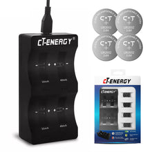 Load image into Gallery viewer, 1PC 4Slot Button Lithium Battery Intelligent Battery Charger 3.6V For LIR2032/2025/2016/1632/1620/2477/2430/2440/2450
