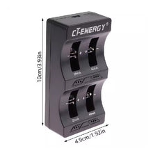 Load image into Gallery viewer, 1PC 4Slot Button Lithium Battery Intelligent Battery Charger 3.6V For LIR2032/2025/2016/1632/1620/2477/2430/2440/2450
