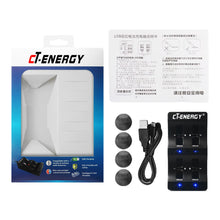 Load image into Gallery viewer, 1PC 4Slot Button Lithium Battery Intelligent Battery Charger 3.6V For LIR2032/2025/2016/1632/1620/2477/2430/2440/2450
