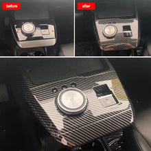 Load image into Gallery viewer, Carbon Fiber Car Center Console Cover Trim Gear ShiftsPanel Frame Sticker for MG4 EV Mulan F19A 2023 ABS
