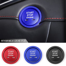 Load image into Gallery viewer, Car Engine Start Button Replace Decoration Sticker Cover Stop Switch Sticker Accessories Decor Fit for MG 6 5 ZS HS 17-21
