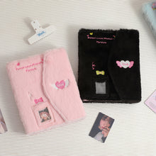 Load image into Gallery viewer, Plush Photo Card Binder Idol Cards Collect Book Binding Machine Photocard Holder A5 Photo Album Card Supplies
