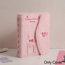 Load image into Gallery viewer, Plush Photo Card Binder Idol Cards Collect Book Binding Machine Photocard Holder A5 Photo Album Card Supplies
