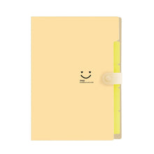 Load image into Gallery viewer, A4 Multi-Layer Folder Dutton File Bag File Bag Candy Color Five Grid Organ Bag Large Capacity Korean Simple Office Stationery
