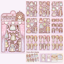 Load image into Gallery viewer, Dress Up Girls Stickers Cartoon Princess Change Clothes DIY Kawaii Toys Children Birthday Party Decoration
