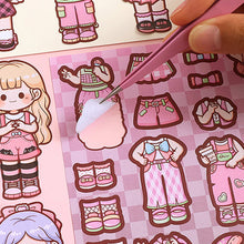 Load image into Gallery viewer, Dress Up Girls Stickers Cartoon Princess Change Clothes DIY Kawaii Toys Children Birthday Party Decoration

