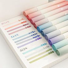 Load image into Gallery viewer, 4pcs/set Macaron Color Gradient Highlighter Pens Kawaii Stationery Students Marker Pen Drawing Tool Cute School Office Supplies
