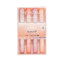 Load image into Gallery viewer, 4pcs/set Macaron Color Gradient Highlighter Pens Kawaii Stationery Students Marker Pen Drawing Tool Cute School Office Supplies
