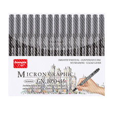 Load image into Gallery viewer, Pigment Liner Micron Pen set Manga markers Needle Pen Art Brush Hand-painted Hook Line Pens Sketch Fineliner Drawing Stationery
