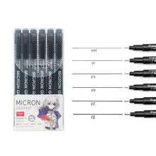 Load image into Gallery viewer, Pigment Liner Micron Pen set Manga markers Needle Pen Art Brush Hand-painted Hook Line Pens Sketch Fineliner Drawing Stationery
