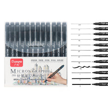 Load image into Gallery viewer, Pigment Liner Micron Pen set Manga markers Needle Pen Art Brush Hand-painted Hook Line Pens Sketch Fineliner Drawing Stationery

