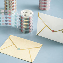 Load image into Gallery viewer, Journal Base Element Decorative Tape Dot Masking Washi Tape DIY Scrapbooking Sticker Label Japanese Stationery
