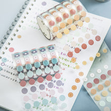 Load image into Gallery viewer, Journal Base Element Decorative Tape Dot Masking Washi Tape DIY Scrapbooking Sticker Label Japanese Stationery
