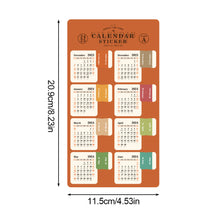 Load image into Gallery viewer, 2024 Calendar Stickers Kawaii Journal Planner Index Stickers Notebook Bookmarks Agenda Label Tags Kawaii Stationery Office
