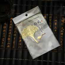 Load image into Gallery viewer, Gold Color Leaf Shape BookmarksWith Tassel Fashion Hollow Lotus Shape Book Marks Student Stationery School Office Supplies Gifts
