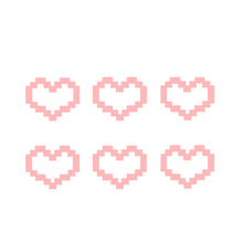 Load image into Gallery viewer, 6Pcs Car Window Decor Waterproof Mosaic Heart Love Heart Sticker For Car Laptop Window Motorcycle Decal
