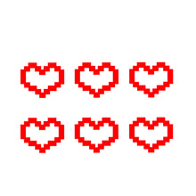 Load image into Gallery viewer, 6Pcs Car Window Decor Waterproof Mosaic Heart Love Heart Sticker For Car Laptop Window Motorcycle Decal
