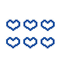 Load image into Gallery viewer, 6Pcs Car Window Decor Waterproof Mosaic Heart Love Heart Sticker For Car Laptop Window Motorcycle Decal
