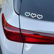 Load image into Gallery viewer, 6Pcs Car Window Decor Waterproof Mosaic Heart Love Heart Sticker For Car Laptop Window Motorcycle Decal

